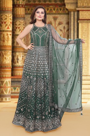 Green Designer  Gown 